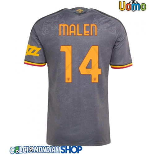 Maglie da calcio AS Roma Donyell Malen #14 Terza Maglia 2026-27 Manica Corta